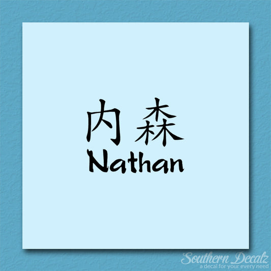 Chinese Name Symbols "Nathan"
