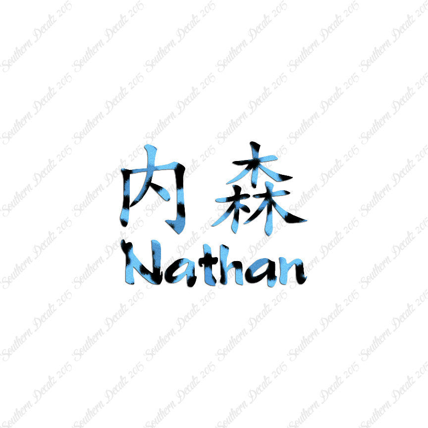 Chinese Name Symbols "Nathan"