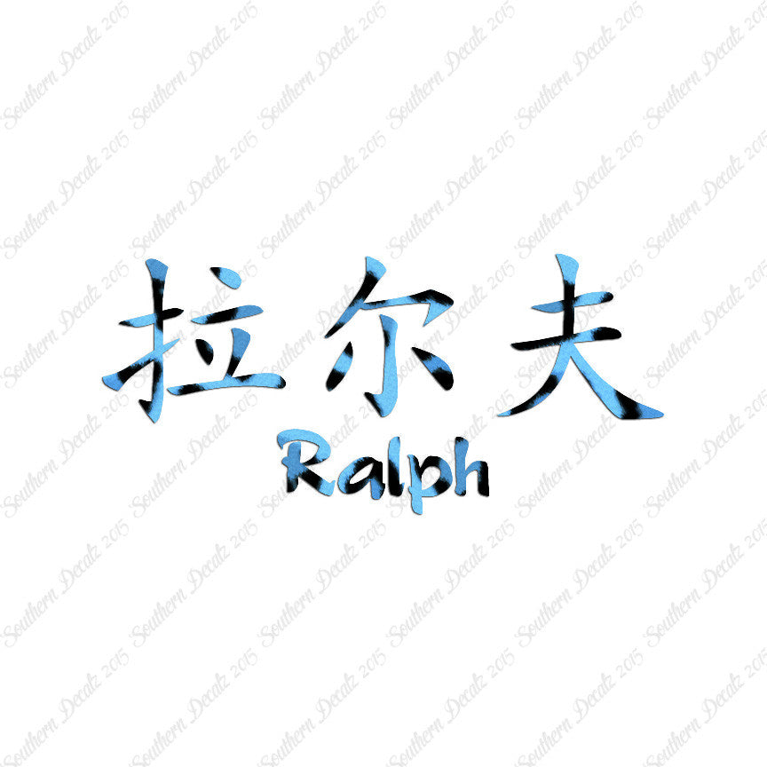 Chinese Name Symbols "Ralph"