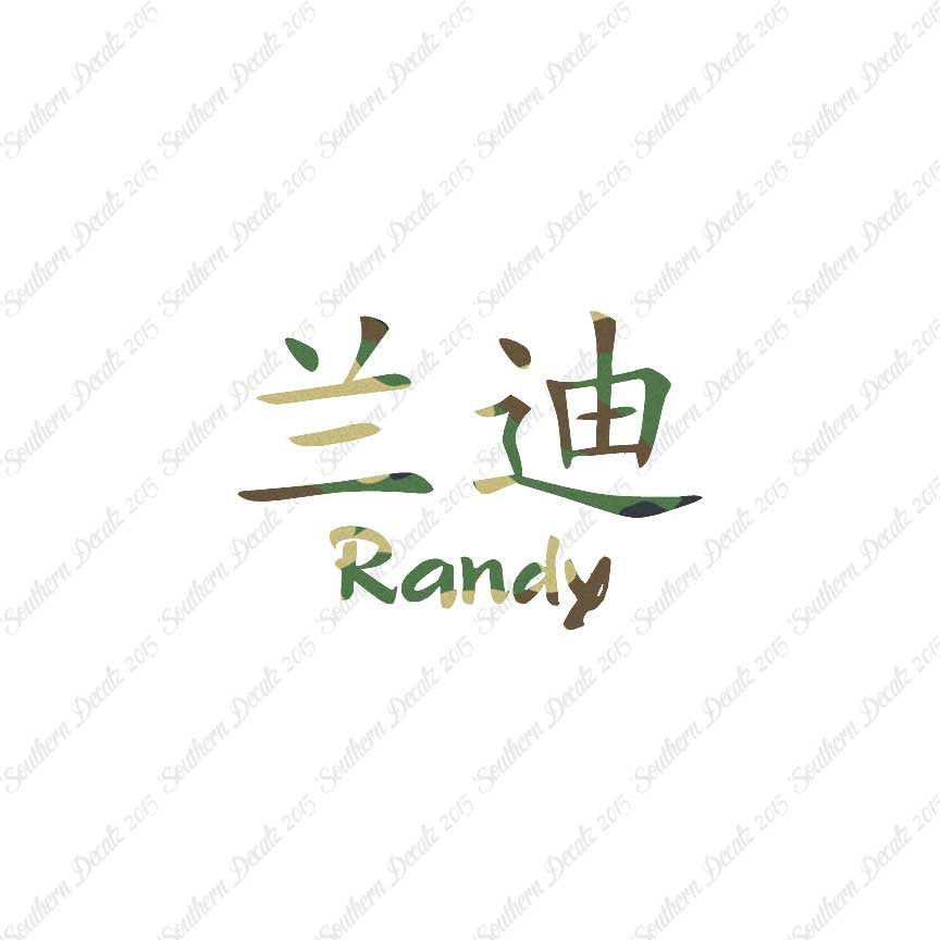 Chinese Name Symbols "Randy"