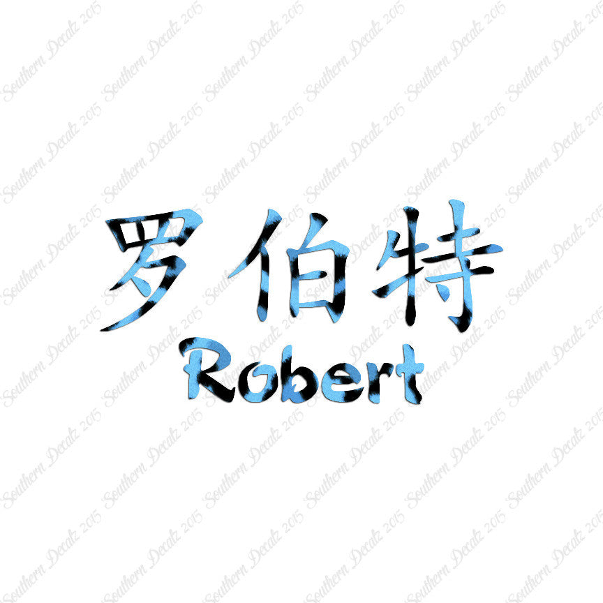 Chinese Name Symbols "Robert"
