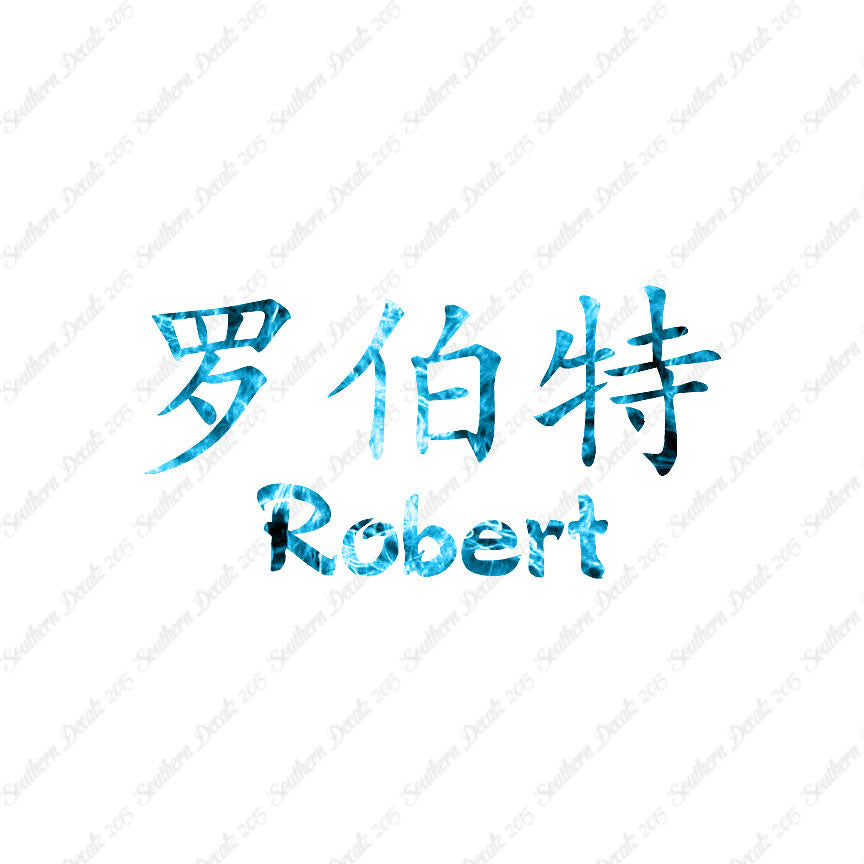 Chinese Name Symbols "Robert"