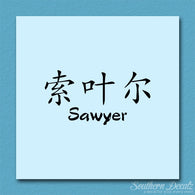 Chinese Name Symbols 