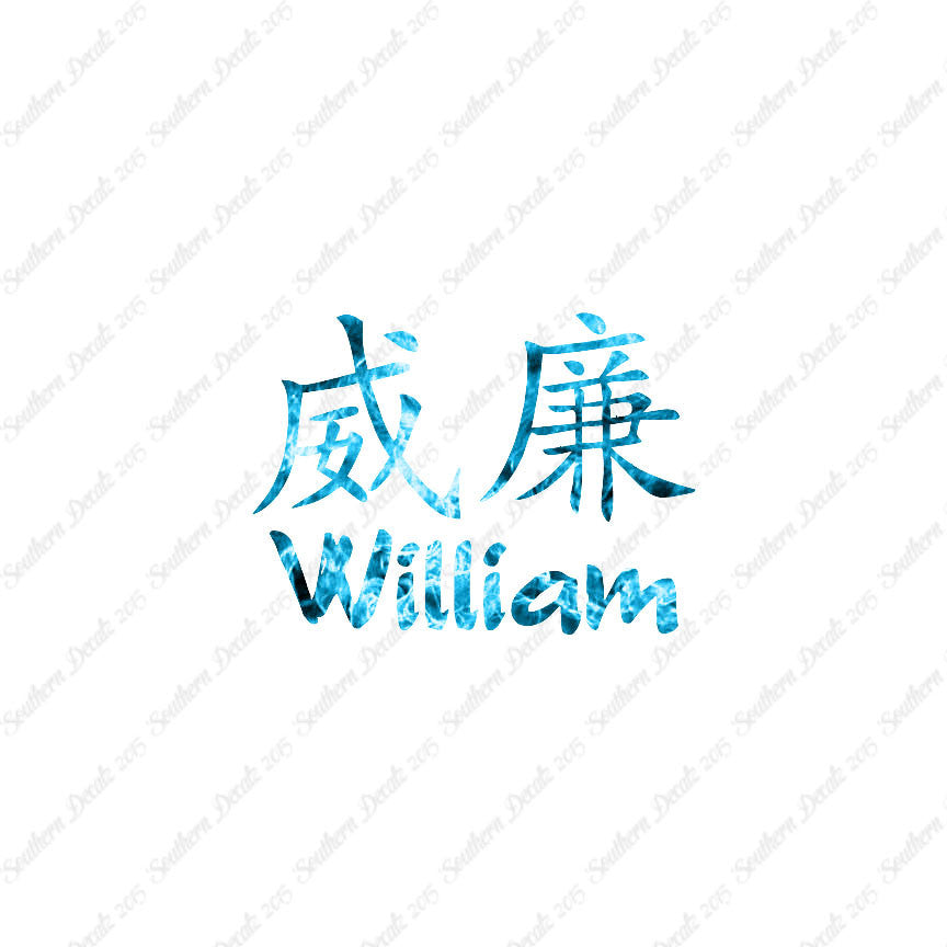 Chinese Name Symbols "William"