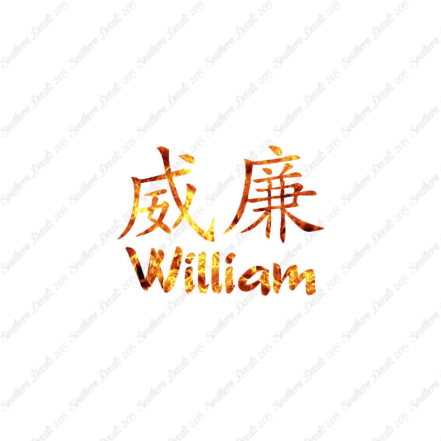 Chinese Name Symbols "William"