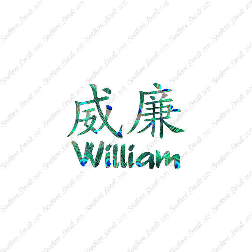 Chinese Name Symbols "William"