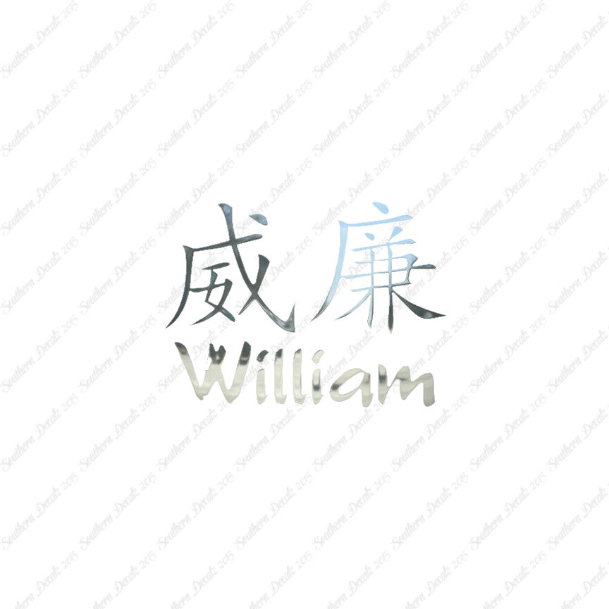 Chinese Name Symbols "William"