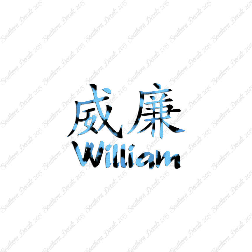 Chinese Name Symbols "William"
