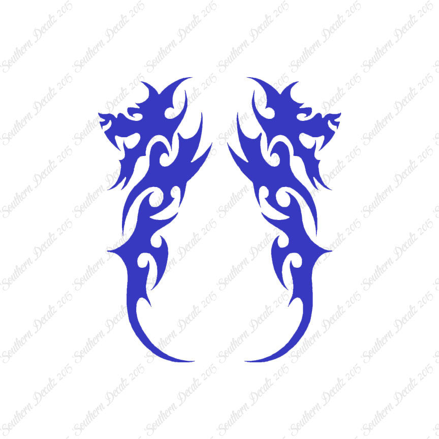 Pair of Tribal Dragons