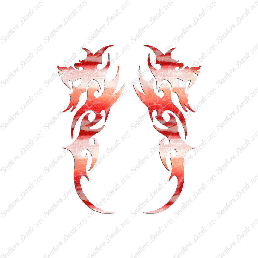 Pair of Tribal Dragons