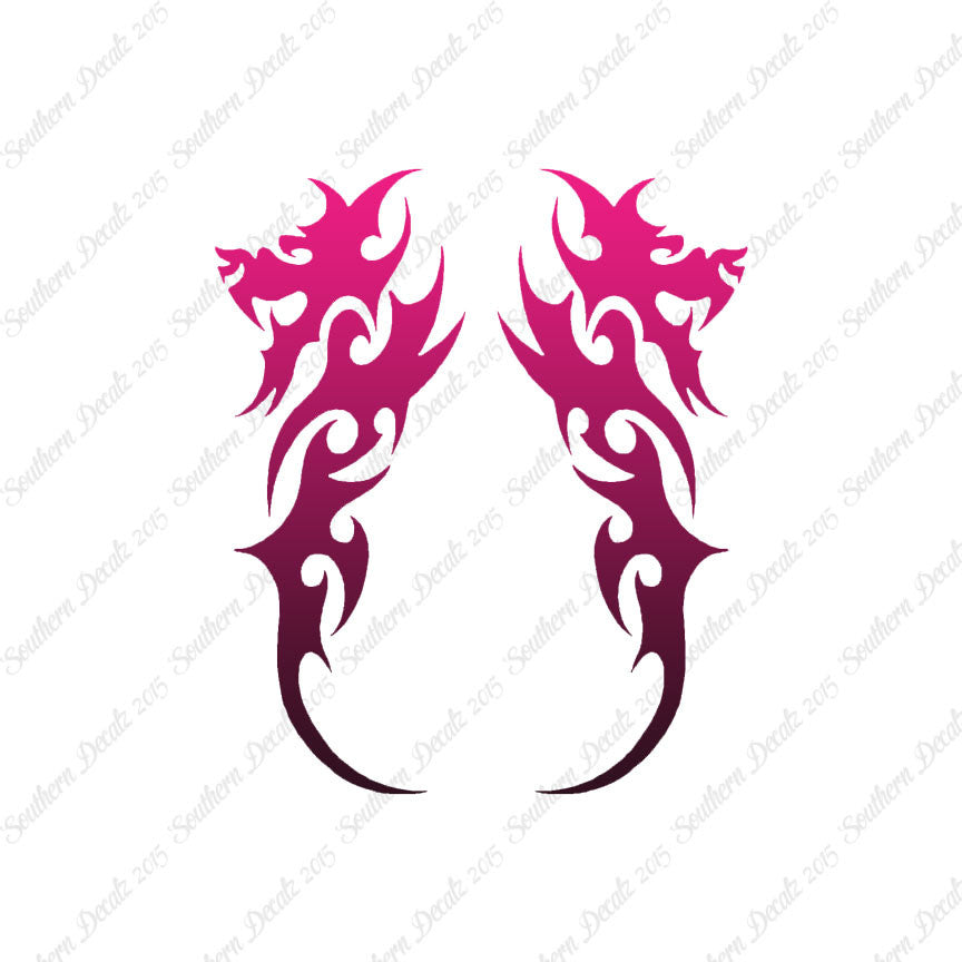 Pair of Tribal Dragons