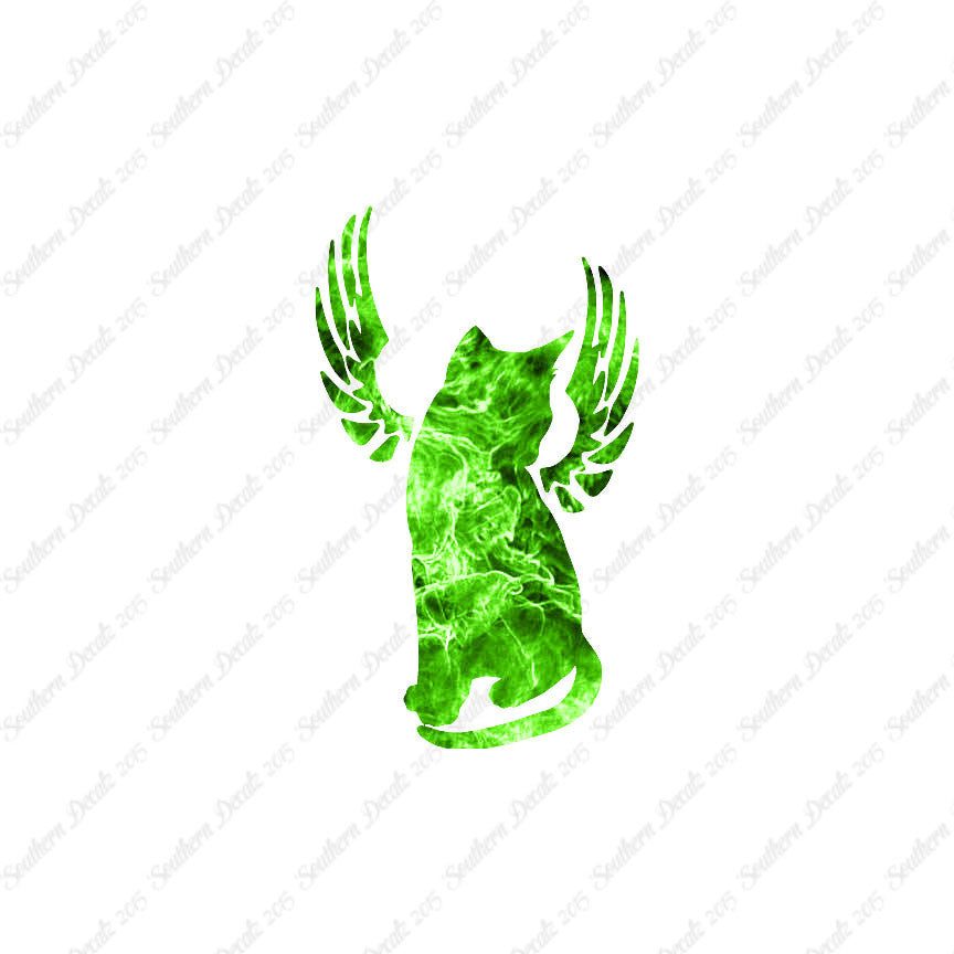 Angel Cat Memorial Wings