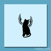 Angel Cat Memorial Wings