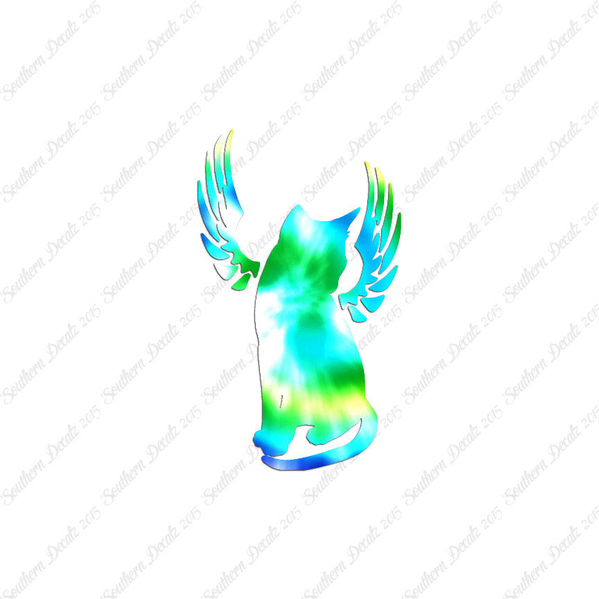 Angel Cat Memorial Wings