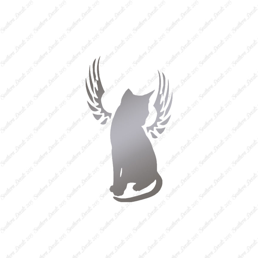 Angel Cat Memorial Wings
