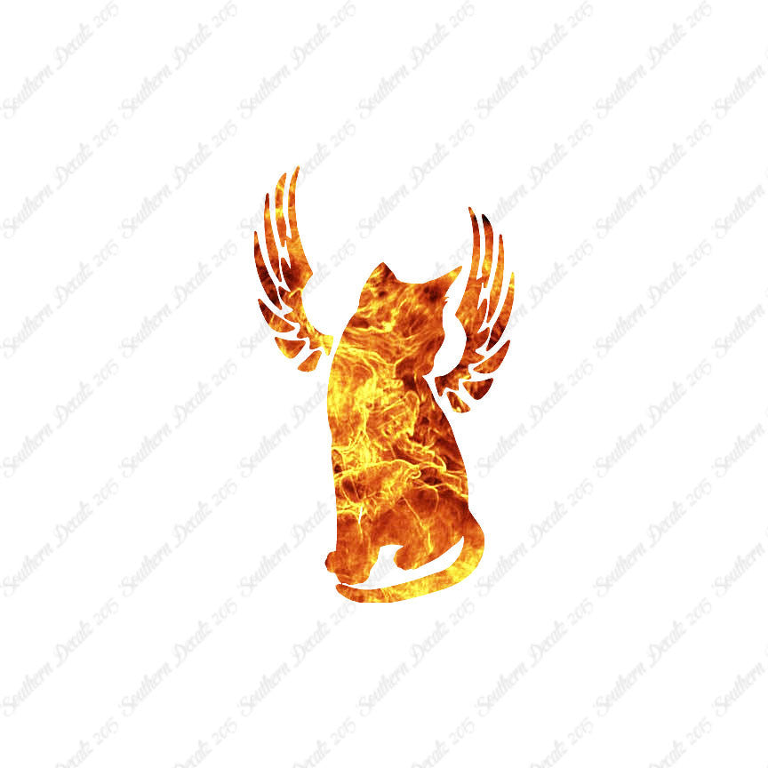 Angel Cat Memorial Wings