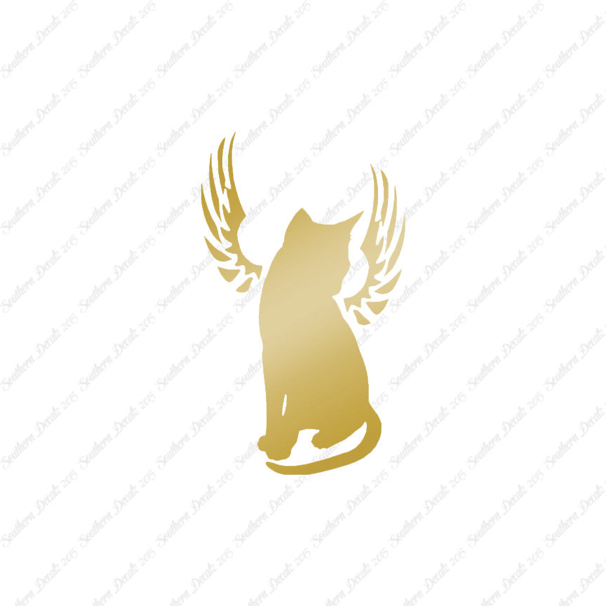Angel Cat Memorial Wings