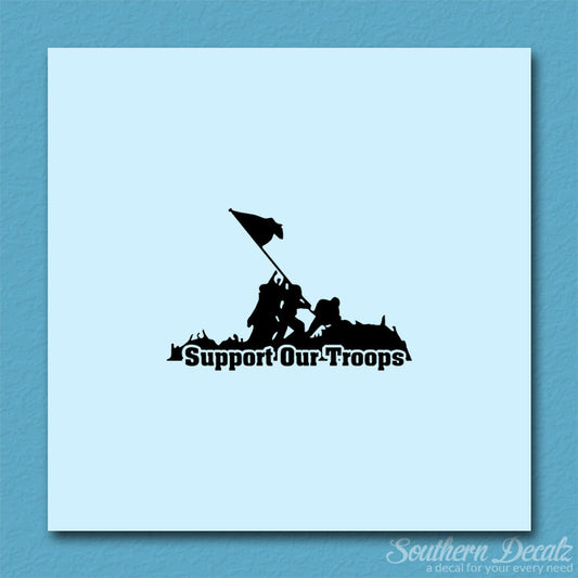 Support Our Troops Iwo Jima Flag