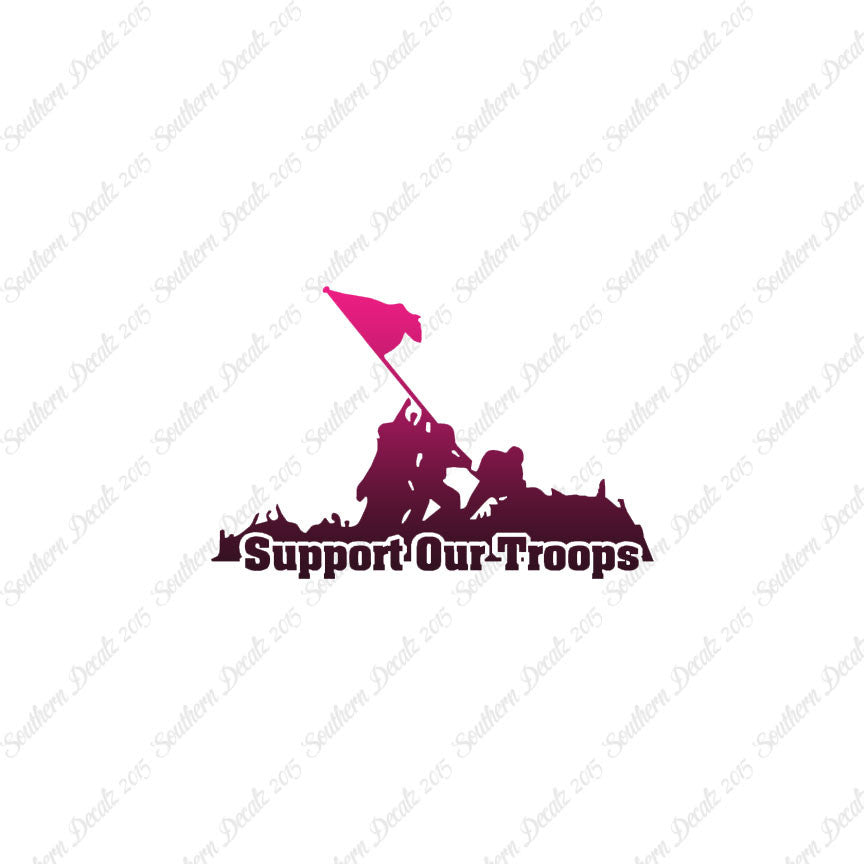 Support Our Troops Iwo Jima Flag