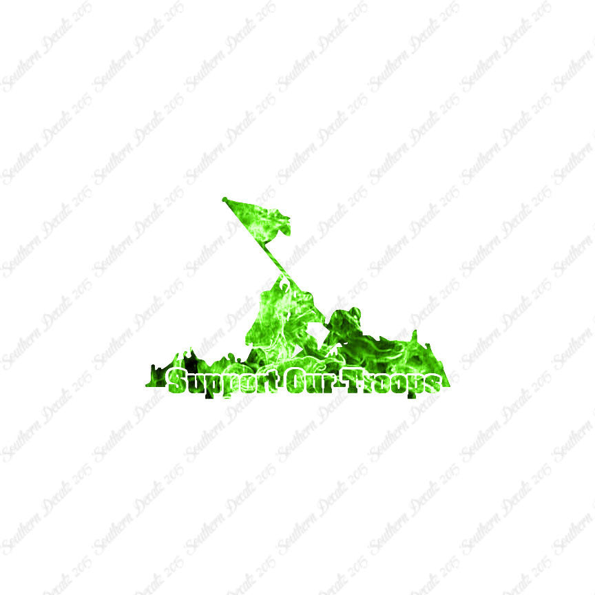 Support Our Troops Iwo Jima Flag