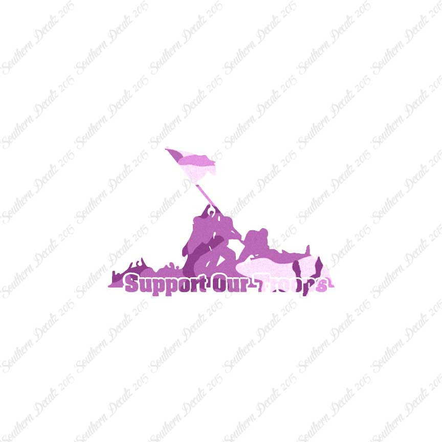Support Our Troops Iwo Jima Flag