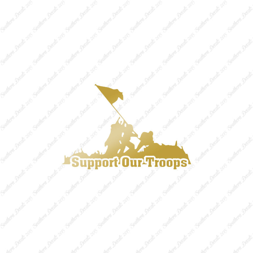 Support Our Troops Iwo Jima Flag