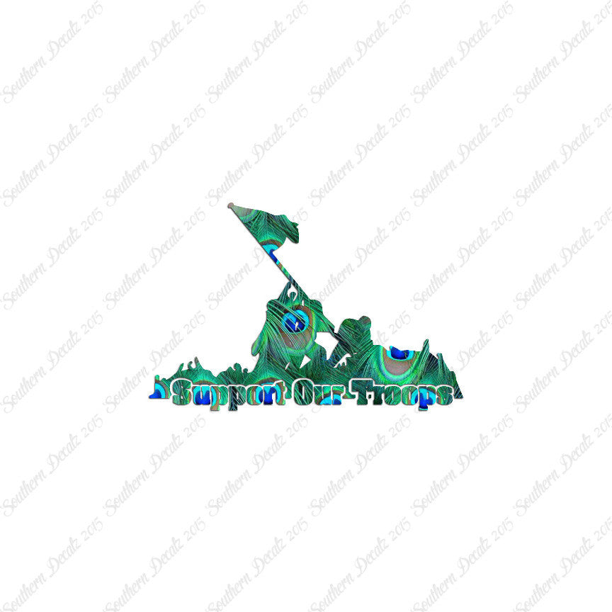 Support Our Troops Iwo Jima Flag