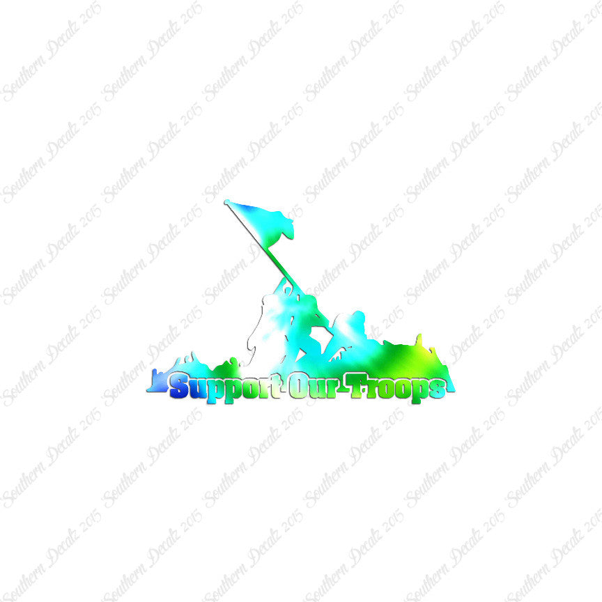 Support Our Troops Iwo Jima Flag