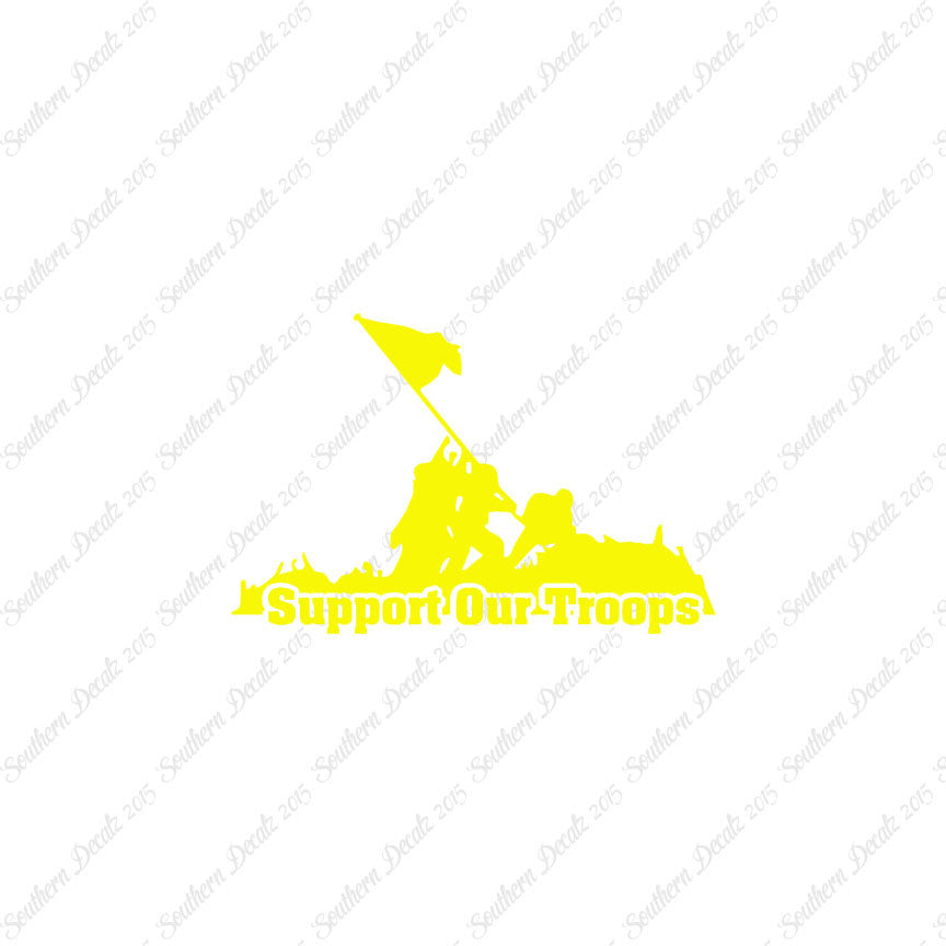 Support Our Troops Iwo Jima Flag