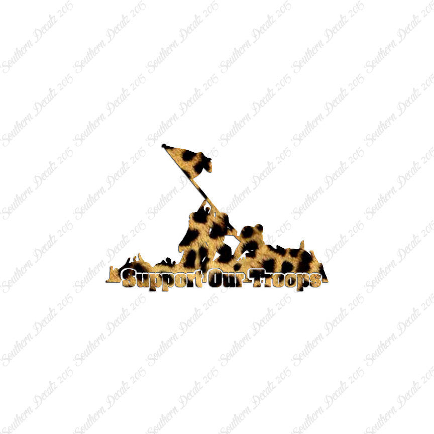Support Our Troops Iwo Jima Flag