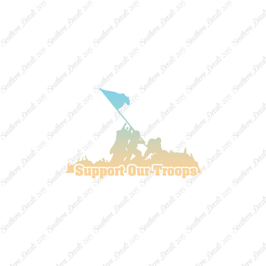 Support Our Troops Iwo Jima Flag
