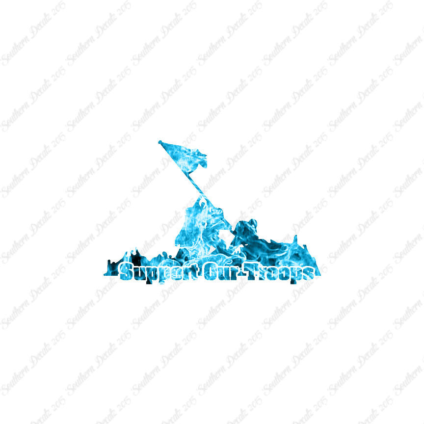 Support Our Troops Iwo Jima Flag