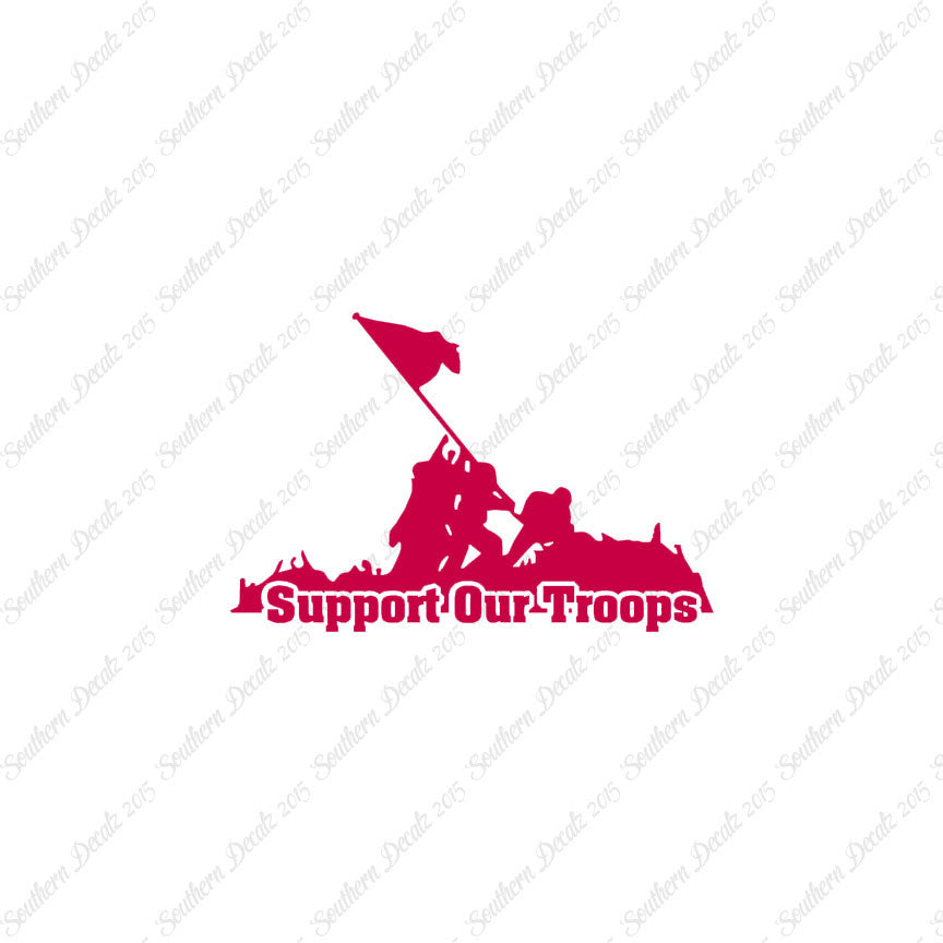 Support Our Troops Iwo Jima Flag