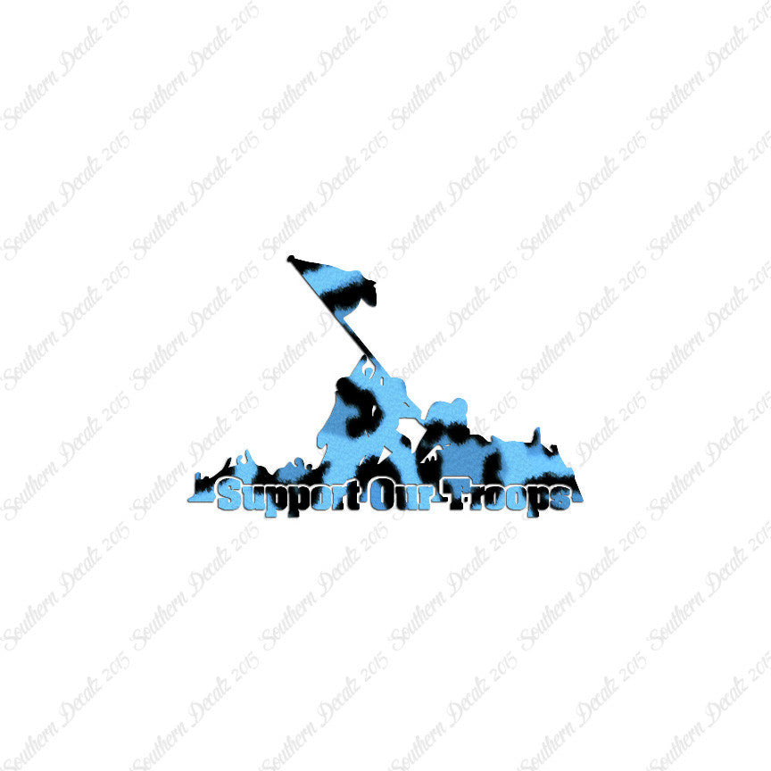 Support Our Troops Iwo Jima Flag