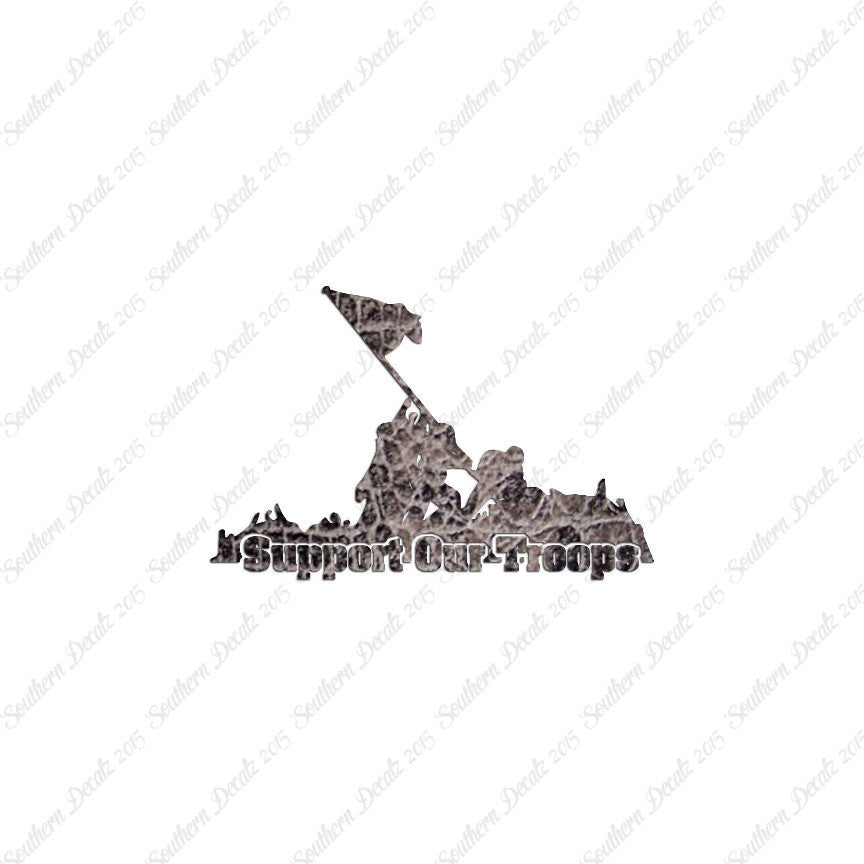Support Our Troops Iwo Jima Flag