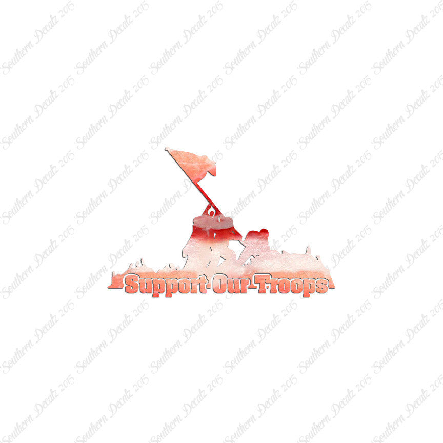 Support Our Troops Iwo Jima Flag