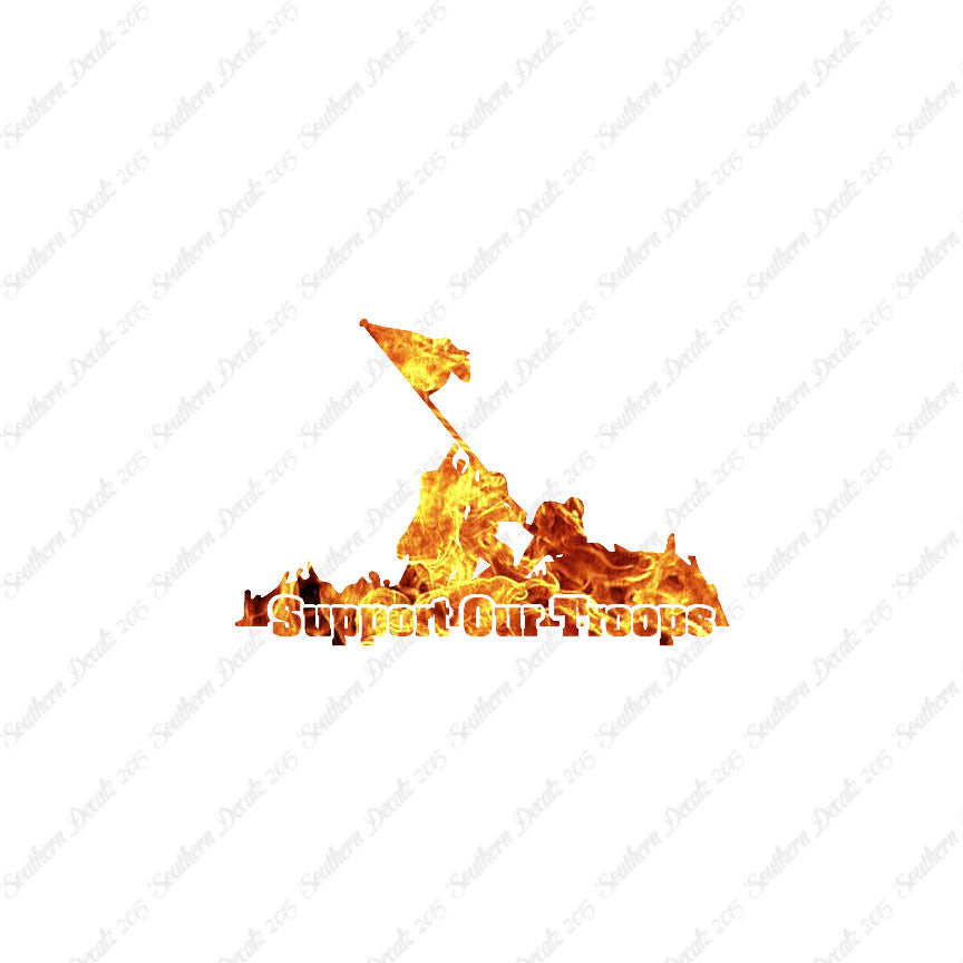 Support Our Troops Iwo Jima Flag