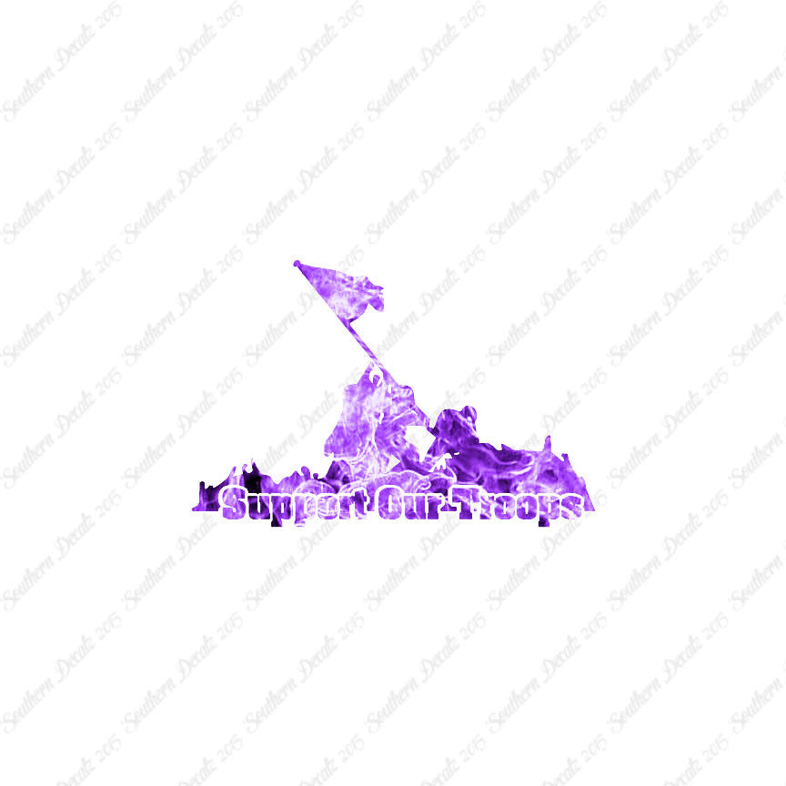 Support Our Troops Iwo Jima Flag