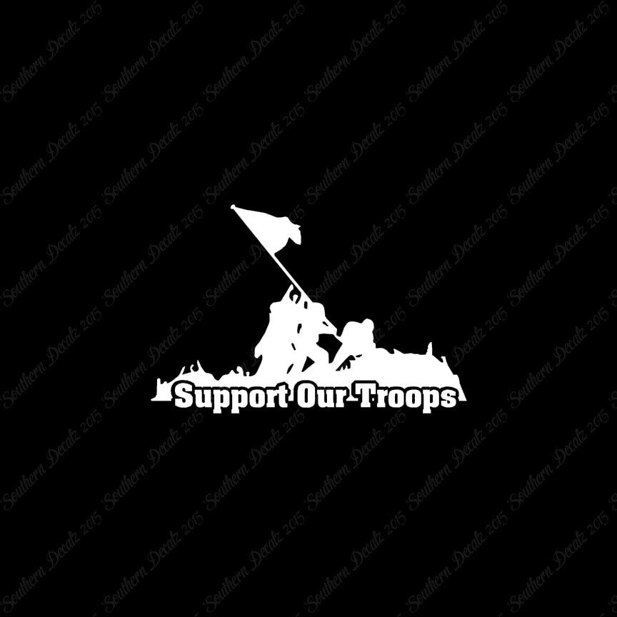 Support Our Troops Iwo Jima Flag