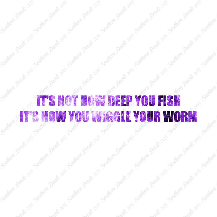 Not Deep Fish How Wiggle Worm