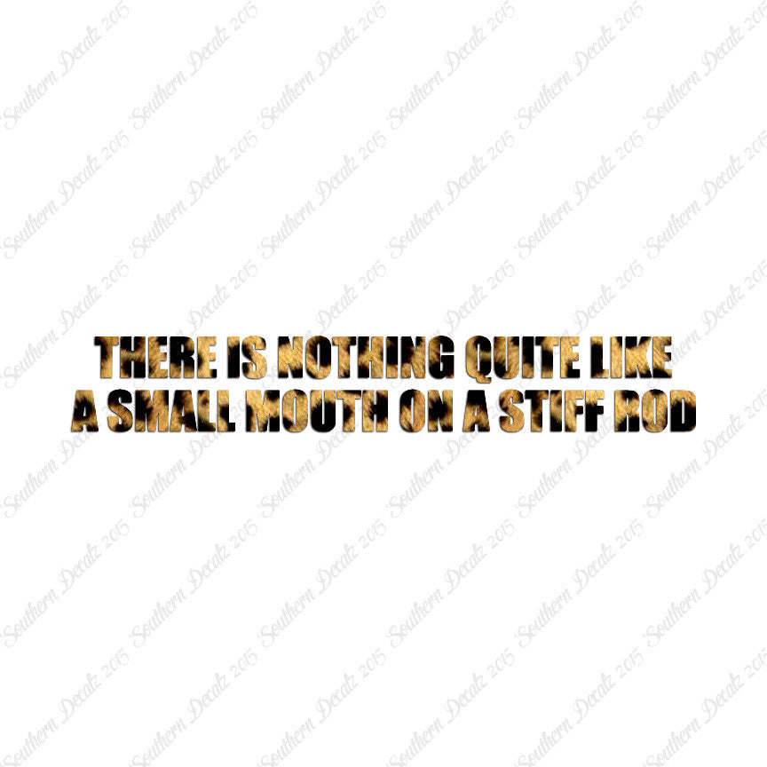 Small Mouth Stiff Rod Fishing