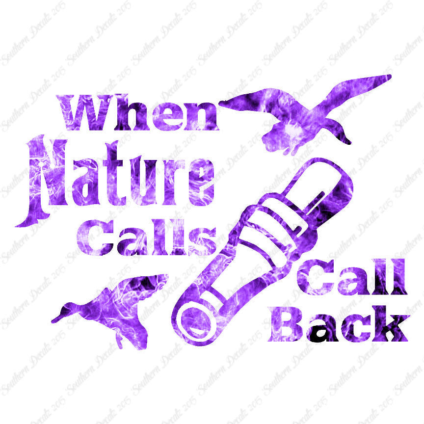 When Nature Calls Call Back Hunting