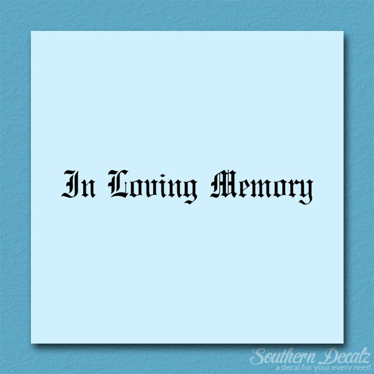In loving Memory