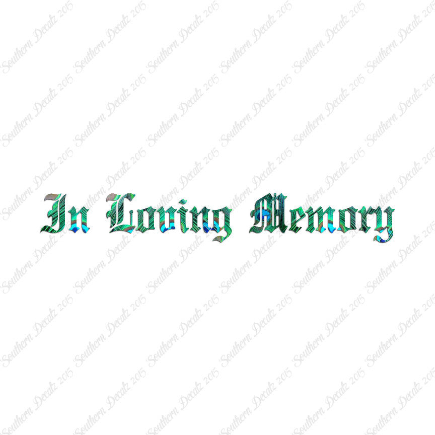 In loving Memory