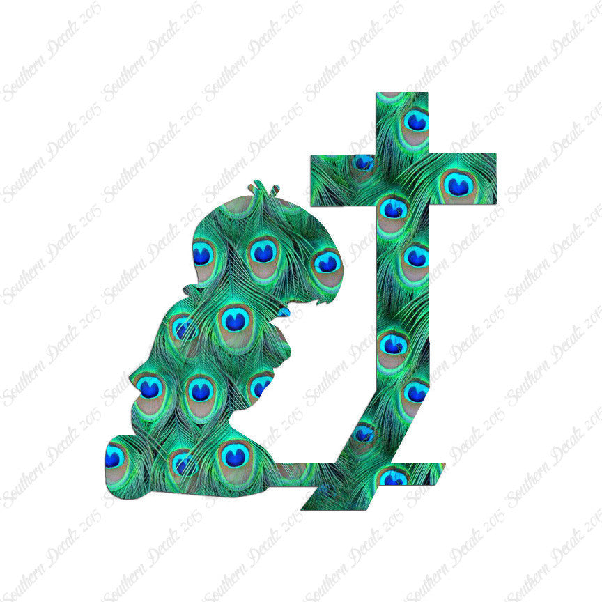 Boy Kneeling Prayer Cross