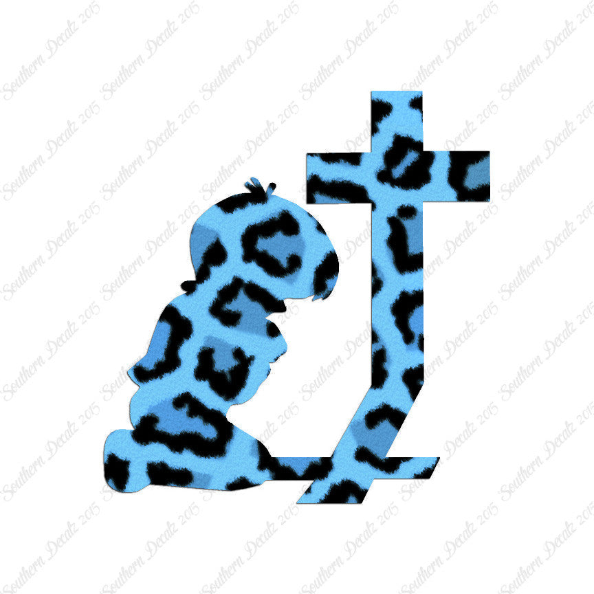Boy Kneeling Prayer Cross