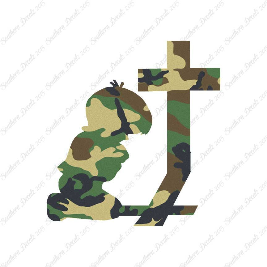 Boy Kneeling Prayer Cross