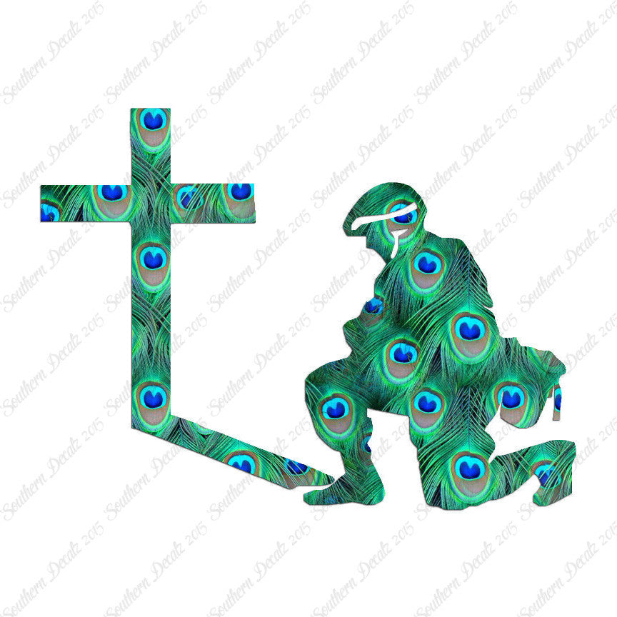 Soldier Kneeling Prayer Cross
