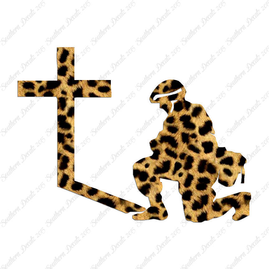 Soldier Kneeling Prayer Cross