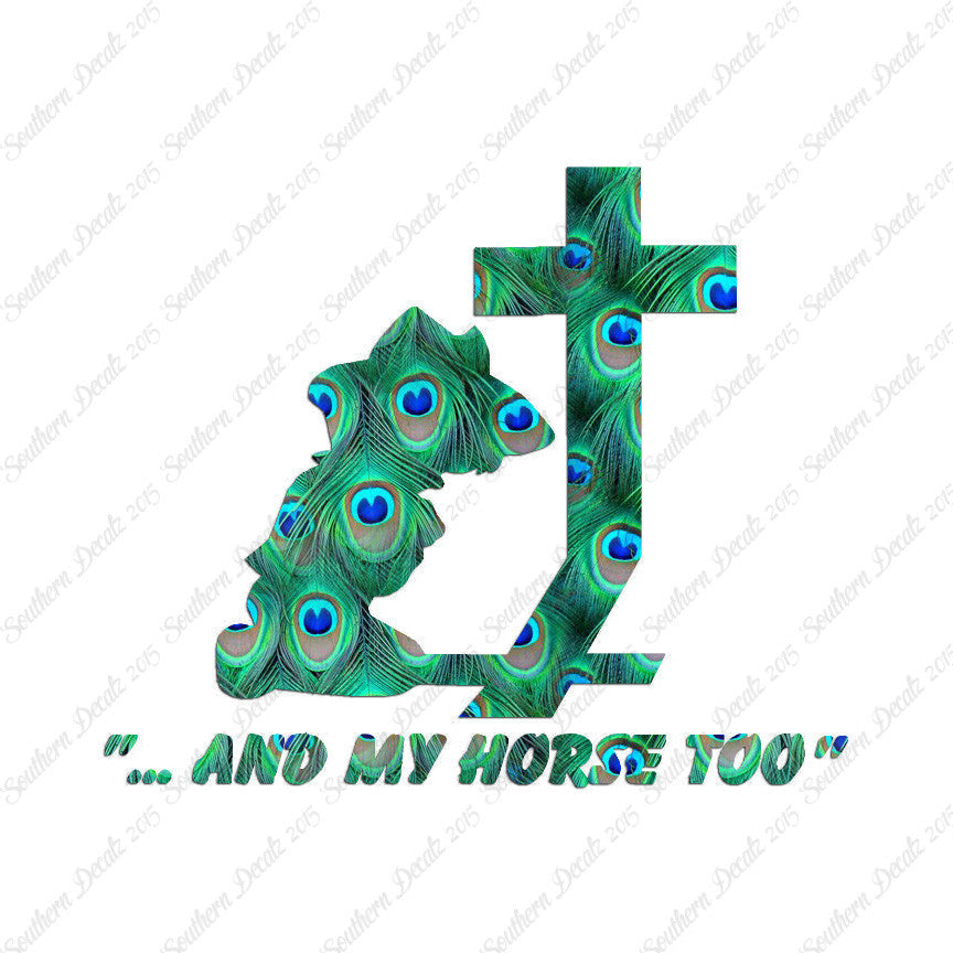 Cowboy Prayer Cross Horse Too